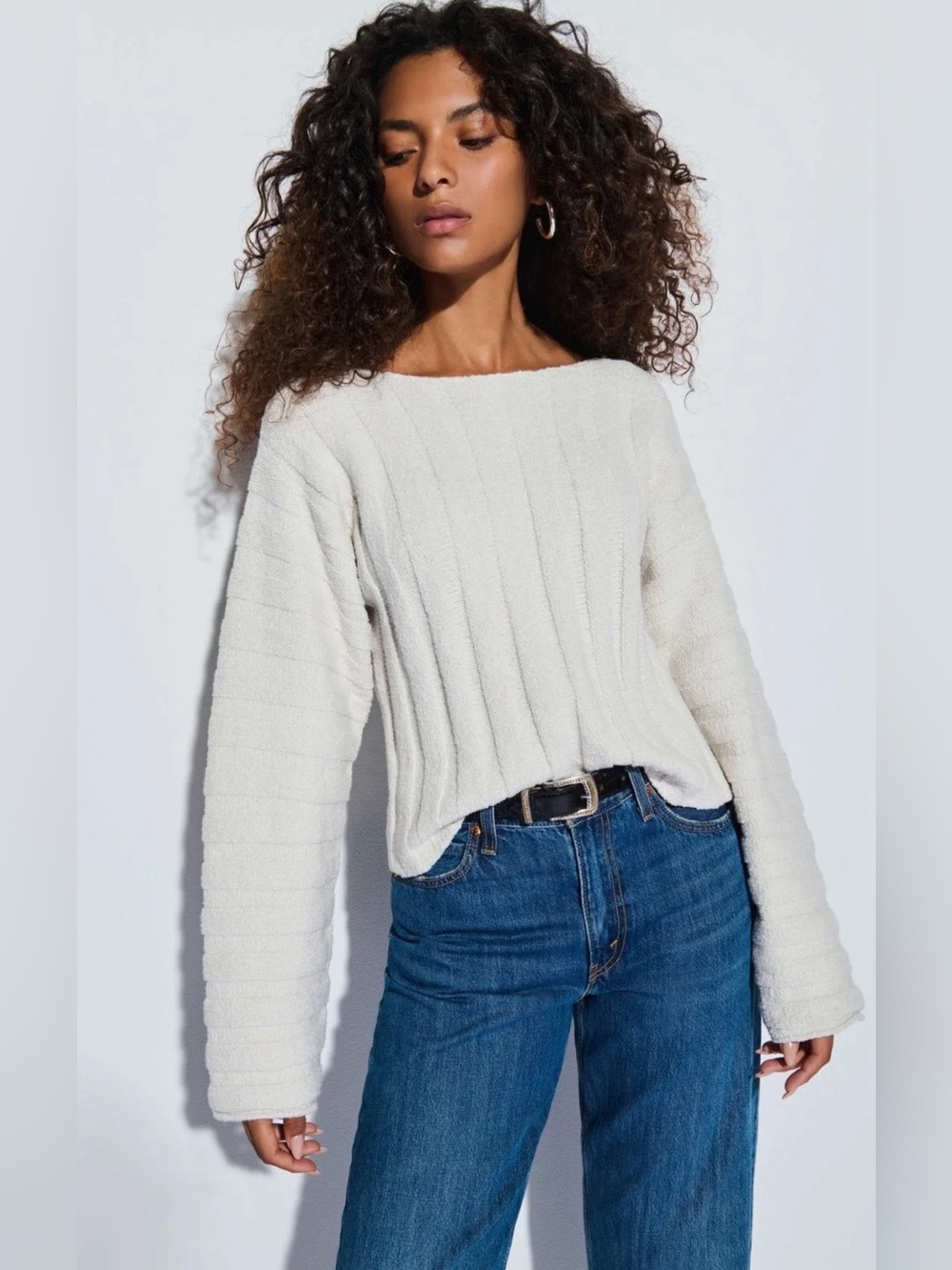 Nation LTD Ronan Sweater in Porcelain